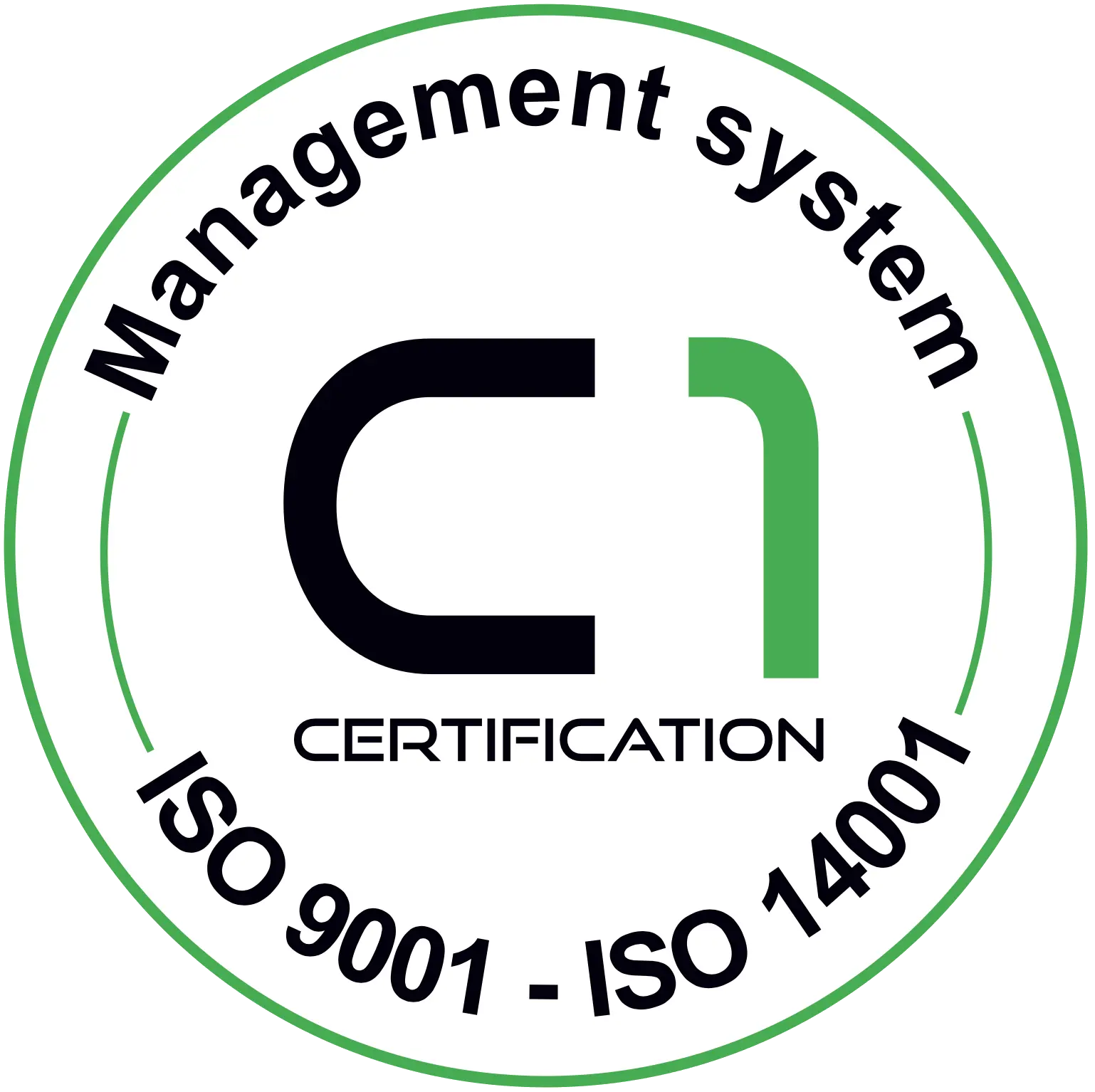 ISO 9001 and ISO 14001 certification seal at tag copenhagen for mass large scale custom oligo gene synthesis